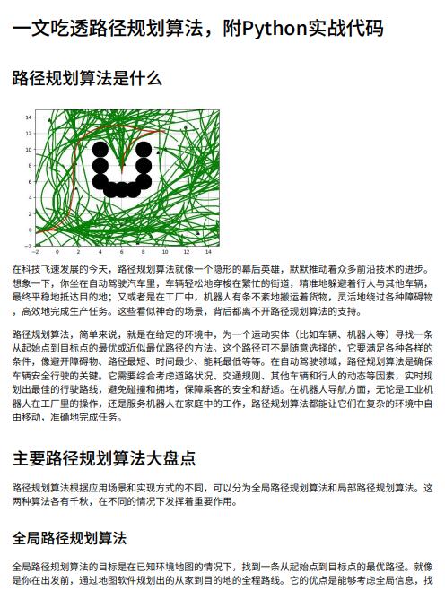 一文吃透路徑規(guī)劃算法，附Python實戰(zhàn)代碼 PDF 下載 圖1